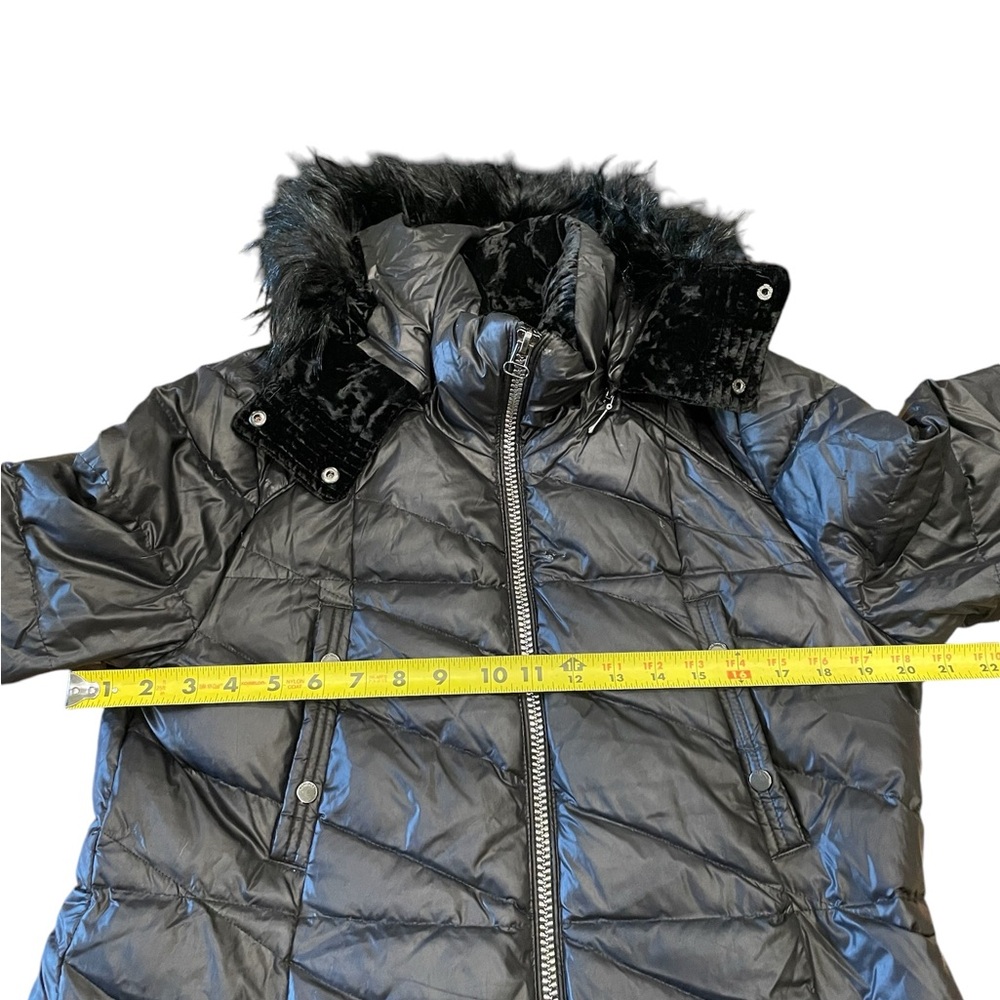 Marc New York 164854 Women's Shirley Faux Fur Trim Hood Parka Black Sz.Large - Picture 10 of 15
